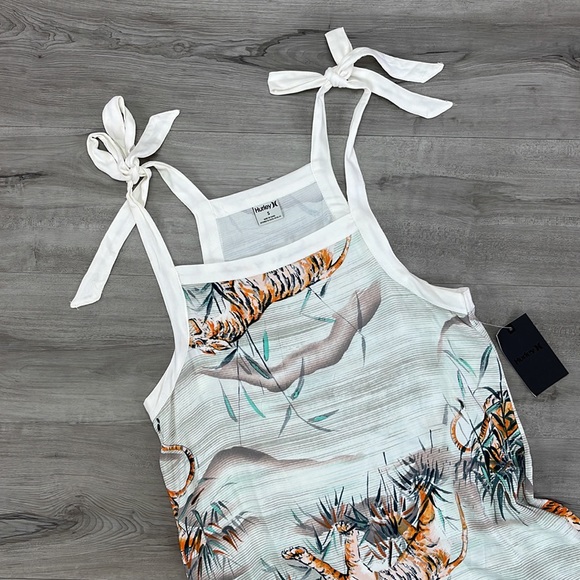 ☀️HURLEY☀️ PRINTED TIE DRESS COVER UP - Picture 5 of 11
